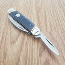 Rough Ryder Whittler Pocket Knife Stainless Steel Blades Jean Micarta Handle