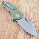 Civivi Gordo Linerlock Folding Knife 2.5" D2 Tool Steel Blade Green G10 Handle