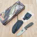 ESEE Model 4 Fixed Knife 4.5" Desert Tan Powder Coated 1095HC Steel Blade Black And Coyote Brown 3D Machined G10 Handle 4PDT005