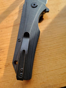 Bestech Knives Operator Folding Knife 3.5" D2 Tool Steel Blade Black G10 Handle