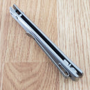 Rough Ryder Thin Man Folding Knife 3.75" Stainless Steel Blade Brushed Stainless Handle