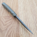 TOPS Mini Scandi Fixed Knife 3" 1095 Steel Full Tang Blade Tan Micarta Handle