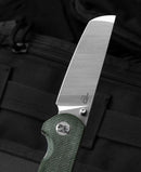 Bestech Knives Sledgehammer Folding Knife 3" D2 Tool Steel Blade Green Micarta Handle