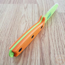 ESEE Model 3 Fixed Knife 3.75" Green Powder Coated 1095HC Steel Blade Orange G10 Handle 3PMVG