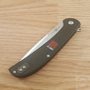 Al Mar Ultralight Eagle Folding Knife 4" 8Cr13MoV Steel Blade Black Black FRN Handle