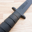 Cold Steel Trainer Fixed Knife 7" Blade Black Rubber One Piece Construction