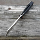 Artisan Tomahawk Linerlock Folding Knife 3" D2 Tool Steel Blade Black G10 Handle
