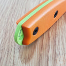 ESEE Model 3 Fixed Knife 3.75" Green Powder Coated 1095HC Steel Blade Orange G10 Handle 3PMVG