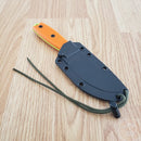 ESEE Model 3 Fixed Knife 3.75" Green Powder Coated 1095HC Steel Blade Orange G10 Handle 3PMVG