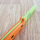 ESEE Model 3 Fixed Knife 3.75" Green Powder Coated 1095HC Steel Blade Orange G10 Handle 3PMVG