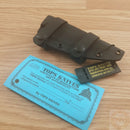 TOPS C.U.T. 4.0 Fixed Knife 4.25" 1095HC Steel Full Tang Blade Tan Micarta Handle