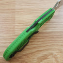 Spyderco Pacific Salt 2 Folding Knife 3.76" LC200N Steel Blade Green FRN Handle