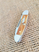 Case XX Cutlery Baby Butterbean Pocket Knife Stainless Steel Blades Stag Handle