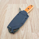 ESEE Model 3 Fixed Knife 3.75" Green Powder Coated 1095HC Steel Blade Orange G10 Handle 3PMVG
