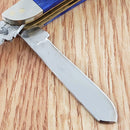 Frost Cutlery Dog Leg Trapper Pocket Knife Stainless Blades Smooth Bone Handle