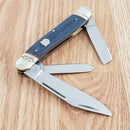 Rough Ryder Stockman Pocket Knife Stainless Steel Blades Jean Micarta Handle