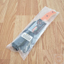 ESEE Model 6 Plain Edge Fixed Knife 5.75" Venom Green Powder Coated 1095HC Steel Blade Orange G10 Handle 6PVG