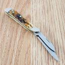 Case XX Cutlery Penaut Pocket Knife Stainless Steel Blades Amber Bone Handle