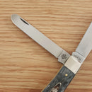 Case XX Trapper Pocket Knife Chrome Vanadium Carbon Steel Blades Jigged Bone Handle