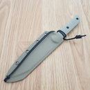 CJRB Silax Fixed Knife 5.11" AR-RPM9 Steel Wharncliffe Blade Beige G10 Handle