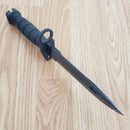 Ontario Combat Fixed Knife 7" Black 420 Steel Blade Black ThermoSynthetic Handle