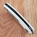 Bestech Knives Bihai Linerlock Folding Knife 2.13" 14C28N Steel Blade White G10 Handle