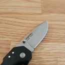 Cold Steel Engage Folding Knife 2.5" 4116 Steel Clip Point Blade Black GFN Handle
