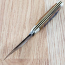 Rough Ryder Peanut Pocket Knife Stainless Steel Blades Amber Jigged Bone Handle