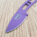 ESEE Candiru Fixed Knife 2" Purple Powder Coated 1095HC Steel Drop Point Blade One Piece Skeletonized Construction CANPURP
