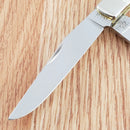 Case XX Korean War Pocket Knife Stainless Steel Blades Natural Bone Handle 50951