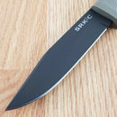 Cold Steel SRK Compact Fixed Knife 5" Black Tuff-Ex Coated SK5 Carbon Steel Clip Point Blade Dark Earth Kray-Ex Handle 49LCKDDEBK
