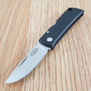 Fallkniven Wolfs Tooth Lockback Folding Knife 2" 3G Steel Blade Black Zytel Handle NU4