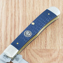 Case XX USMC Trapper Navy Pocket Knife Stainless Steel Blades Jigged Bone Handle 13195