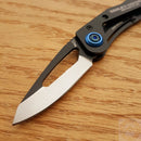 Case XX Harley TecX Framelock Folding Knife 2.5" Stainless Steel Blade Black Stainless Handle 52222