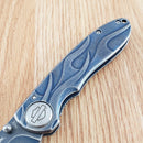 Case XX Tec X Framelock Harley Folding Knife 3.25" Stainless Blade Stainless Handle 52121