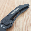 Case XX Tec X Dinero Harley Folding Knife 3" Stainless Blade Black Stainless 52080