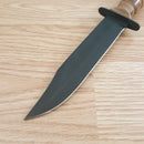 Case XX US Marine Corps Fixed Knife 7" 1095 Steel Blade Grooved Leather Handle 334