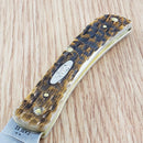 Case XX Sod Buster Folding Knife 2.88" Chrome Vanadium Blade Amber Bone Handle 30092