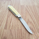 Case XX Cutlery Trapper Pocket Knife Carbon Steel Blades Smooth Yellow Synthetic Handle 00161