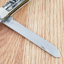 Case XX U.S. Army Trapper Pocket Knife Stainless Steel Blades Bone Handle CA15032
