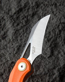 Bestech Knives Bihai Linerlock Folding Knife 2.13" 14C28N Steel Blade Orange G10 Handle