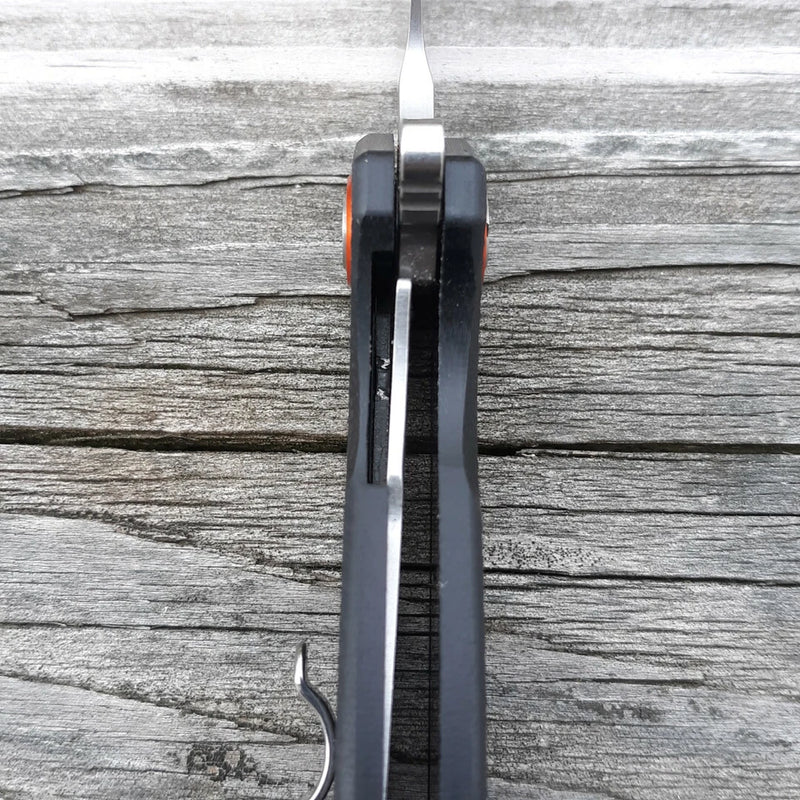 Artisan Tomahawk Linerlock Folding Knife 3" D2 Tool Steel Blade Black G10 Handle