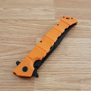 Cold Steel Large Luzon Folding Knife 6" 8Cr13MoV Steel Blade Orange GFN Handle