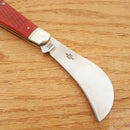 Rough Ryder Hawkbill Folding Knife 440 Stainless Steel Blade Red Jigged Bone Handle