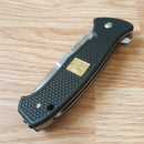 Al Mar 40th Annv SERE Folding Knife 3.63" D2 Tool Steel Blade Black FRN Handle