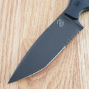 Bastinelli R.E.D. V2 Fixed Knife 4" N690 Steel Full Tang Blade Black G10 Handle