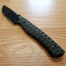 Bestech Knives Heidi Blacksmith 2 Fixed Knife 4" S35VN Steel Blade Black Sculpted Carbon Fiber Handle