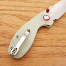 CJRB Maileah Linerlock Folding Knife 2.38" AR-RPM9 Stainless Steel Blade Jade G10 Handle