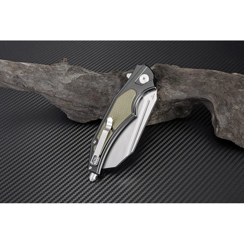Artisan Apache Nomad Folding Knife 3.5" D2 Tool Steel Blade G10/Aluminum Handle