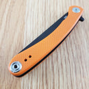 Artisan Small Orthodox Folding Knife 2.75" D2 Steel Blade Textured G10 Handle